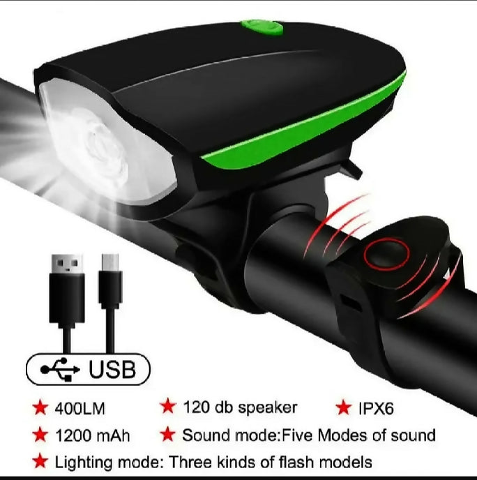 2 IN 1 BICYCLE SPEICIAL BICYC FRONT LIGHT RECHARGEABLE TYPE C