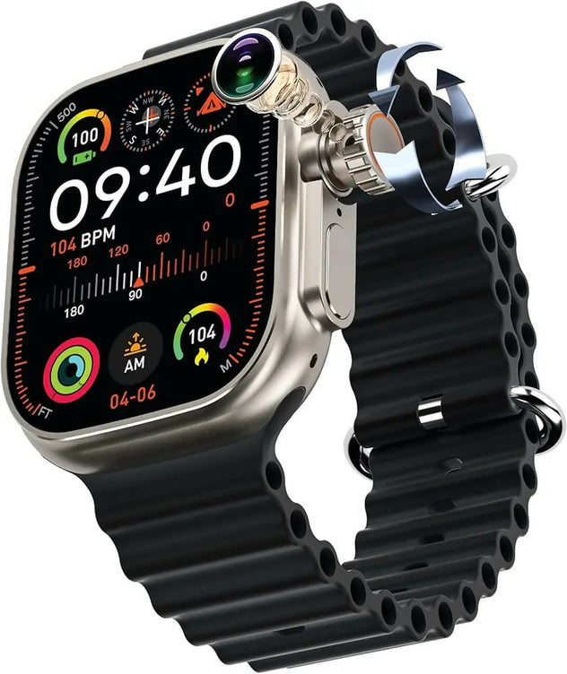 "GUS-02 Smart Watch ULTRA 3 Original AMOLED Display - 7-in-1 Combo Pack with 7 Premium Straps | All-in-One Smartwatch for iOS & Android"