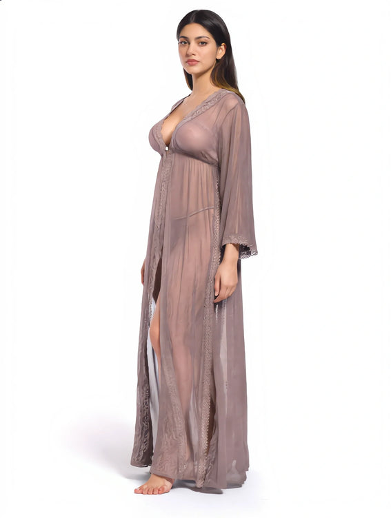 Sajiero Babydoll Lingerie - Zarela - Brown