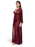 Sajiero Babydoll Lingerie - Zarela - Maroon
