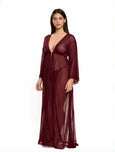 Sajiero Babydoll Lingerie - Zarela - Maroon