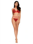Sajiero Babydoll Lingerie  - Zyra - Red