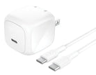 Belkin Compact 45W PD Wall Charger With USB-C To USB-C Cable 2 Pin