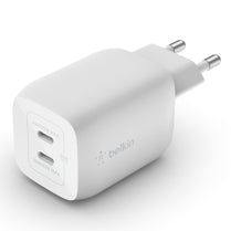 Belkin Boost Charger Pro GaN Dual USB-C Port With  PD/PPS 65W Charger 2 Pin