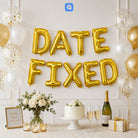 Date Fixed Foil Letter Balloon Banner
