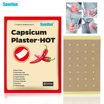 Sumifun Capsicum Hot Patch 8 Patches | Herbal Warming Body Patch | Neck, Shoulder, Back & Joint Care Patch