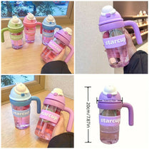 Tumbler Leakproof Water Cup, With Handle And Straw, For Outdoor Sports, Fitness, Travel 600ml