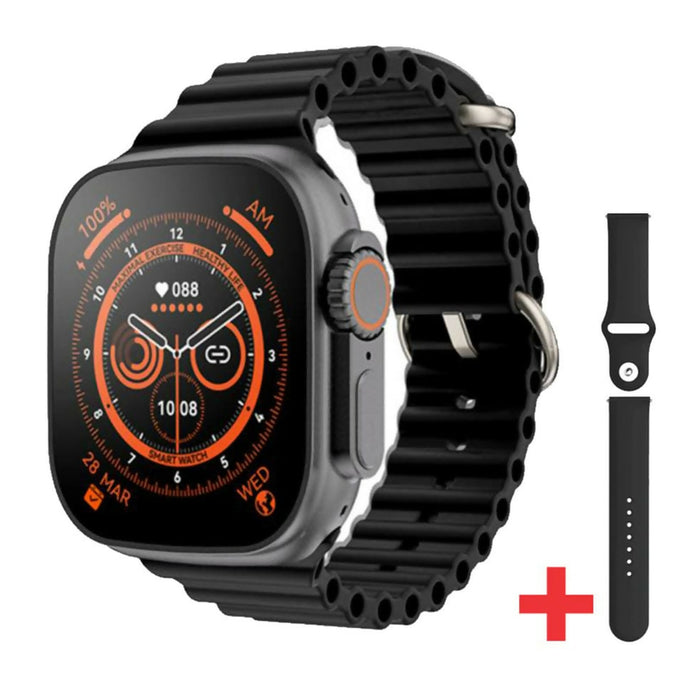 "GUS-04 Smart Watch ULTRA 3 Original AMOLED Display - 7-in-1 Combo Pack with 7 Premium Straps | All-in-One Smartwatch for iOS & Android"