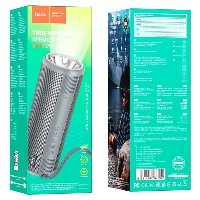 HOCO HC11 Bora 10W Sports Bluetooth Speaker with Flashlight