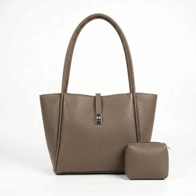 WestStyle - Women's 2PCs Joblet Tote Bag for Women in Cheeku Color | Large University & College bags for Girls