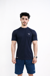 AUH Precision Mock-Neck-Blue
