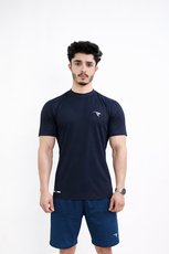 AUH Precision Mock-Neck-Blue