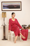 Sajiero Gown Set - Liora Silk - Pink