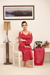 Sajiero Gown Set - Liora Silk - Pink
