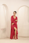 Sajiero Gown Set - Liora Silk - Pink