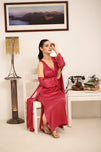 Sajiero Gown Set - Orina Silk - Pink