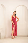 Sajiero Gown Set - Orina Silk - Pink