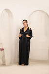Sajiero Gown Set - Orina Silk - Black