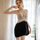 Sajiero Babydoll Lingerie  -  Lace Trim Slip