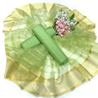 3 Pieces Unstitched Katan Silk Plain Shirt & Trouser With Organza Lining Dupatta For Womens & Girls