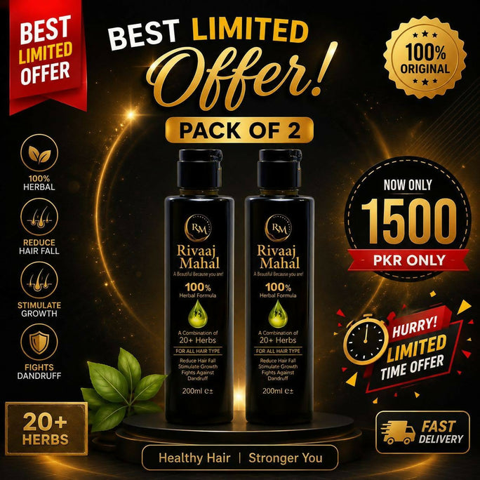 RIVAJ MAHAL STRONG HAIR OIL - PACK OF 2