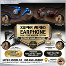 ORIGINAL Super Wired Earphones you – Experience Superior Sound & Comfortable music aur calling experience ko behtar banayen