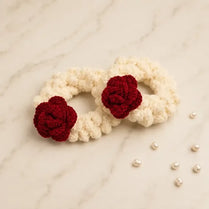Handcrafted Crochet Gajra Rose Gajra