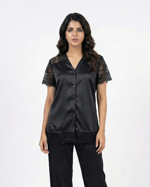 Sajiero Silk Pajama Suit - Dream Nest