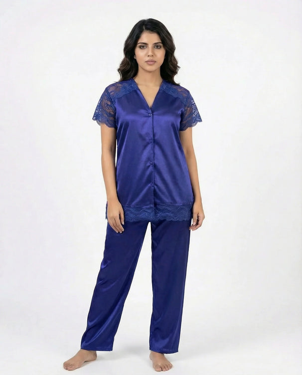 Sajiero Silk Pajama Suit - Dream Nest