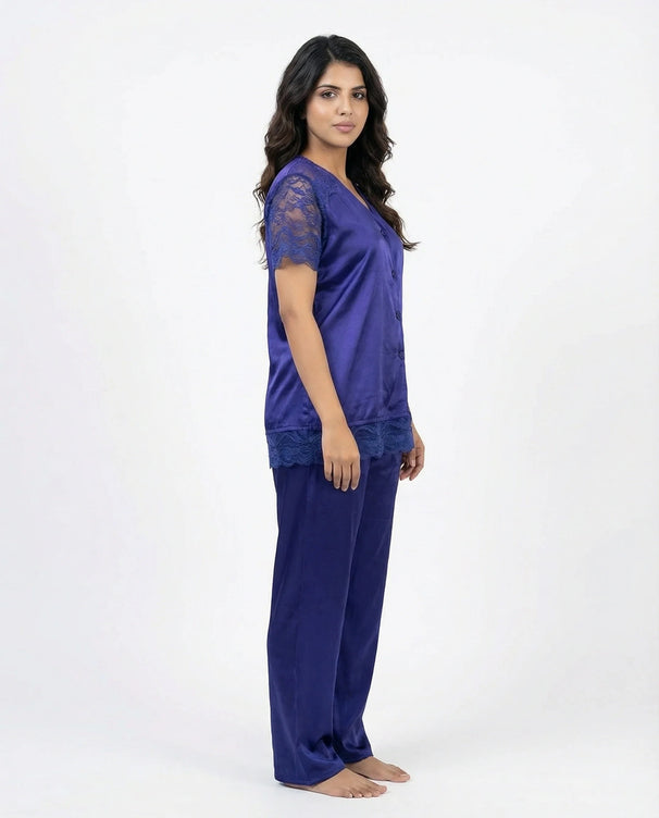 Sajiero Silk Pajama Suit - Dream Nest