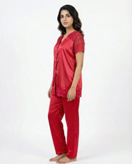 Sajiero Silk Pajama Suit - Dream Nest