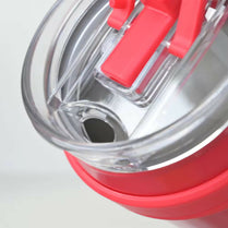 New 40 OZ Tumbler with Handle and Nozzle Straw Lid, Insulated Reusable Stainless Steel Travel Mug Keeps Drinks Cold up to 34 Hours