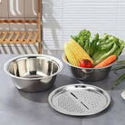 3in1 Stainless Steel Vegetable Slicer Cutter Bowl