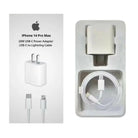 Genuine Apple iPhone 15 Pro Max 20watt USB-C Fast Charger Adapter & Original USB-C to C Data Sync Cable | Authentic Power Delivery (PD) Wall Plug & Charging Cord