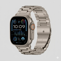 Ultra 3 Smartwatch 7-in-1 Set: Durable Stainless Steel Design, HD Display, Fitness Tracking & 7 Interchangeable Belts and chain walie