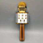 WS-858 3-in-1 Portable Bluetooth Karaoke Microphone & HiFi Speaker | Wireless Handheld KTV Mic, Music Player, Voice Recorder | USB Data Cable Charging, AUX, SD Card Support for All Smartphones & Smart TVs