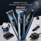 Original Kemei KM-6332 Professional 3-in-1 Grooming Kit