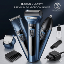 Original Kemei KM-6332 Professional 3-in-1 Grooming Kit