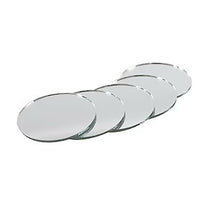 4 inch small glass art Mirror for craft stitching 4pcs