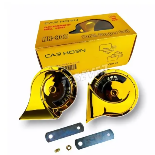 2Pcs Universal Loud Motorcycle/Car Horn 118DB 12V Electric Snail Train Horn Super Loud Waterproof.