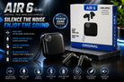 Air 6 Wireless Bluetooth Earbuds with Noise Cancelling