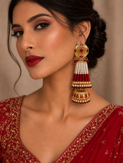 Pearl Bridal Jhumka