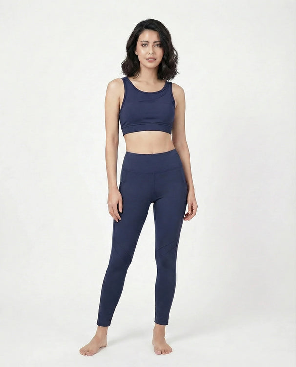 Sajiero Activewear Set - Fit Fusion - Navy Blue