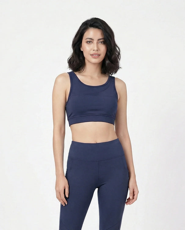 Sajiero Activewear Set - Fit Fusion - Navy Blue