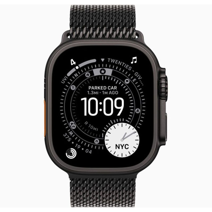 Apple Watch Ultra 3 49mm Black Titanium Milanese Loop