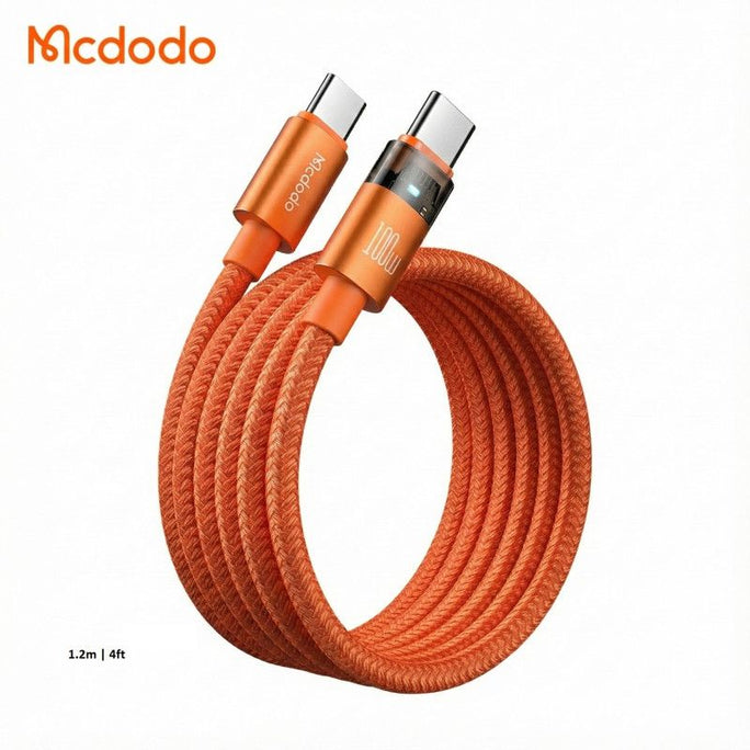 Mcdodo Cab Luma 100W USB-C to USB-C Charging Cable with LED 1.2m