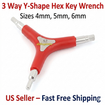 3-Way L key Hex Wrench Spanner Bicycle Repair Tool (4mm/5mm/6mm)