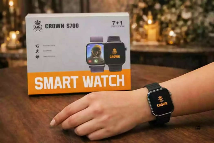 Crown S700 Series 10 Smart Watch with 7-in-1 Strap Bundle