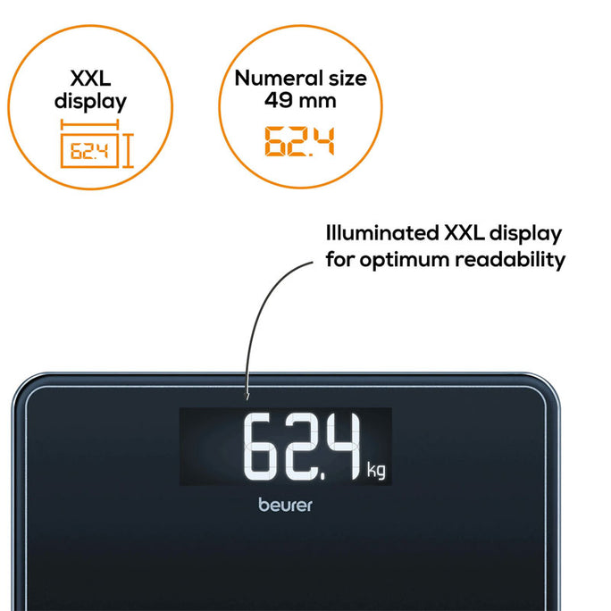 Beurer GS 410 SignatureLine Glass Bathroom Scale