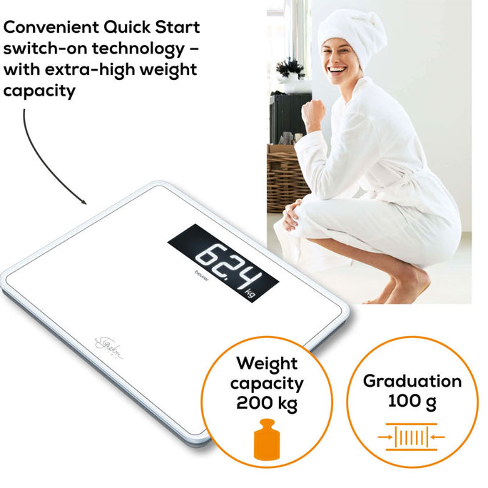 Beurer GS 410 SignatureLine Glass Bathroom Scale